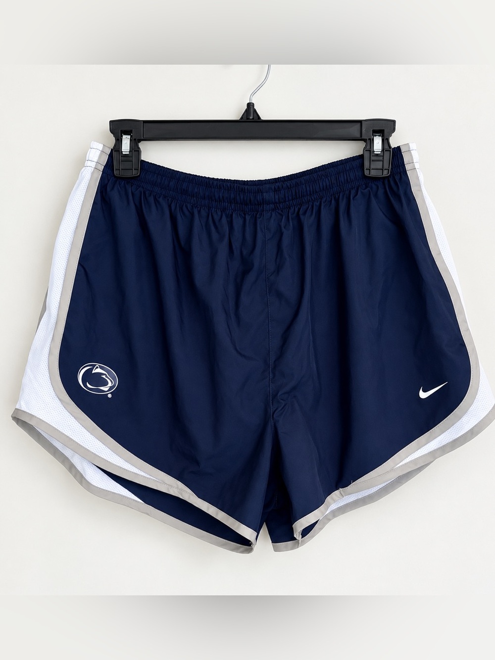 Nike Penn State Women’s Dri-FIT Running Shorts Navy White XL PSU Nittany Lions
